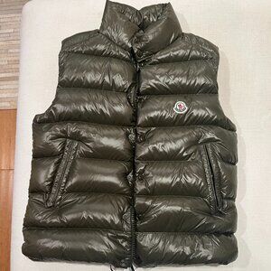 Moncler Olive Green Tibb Down Vest